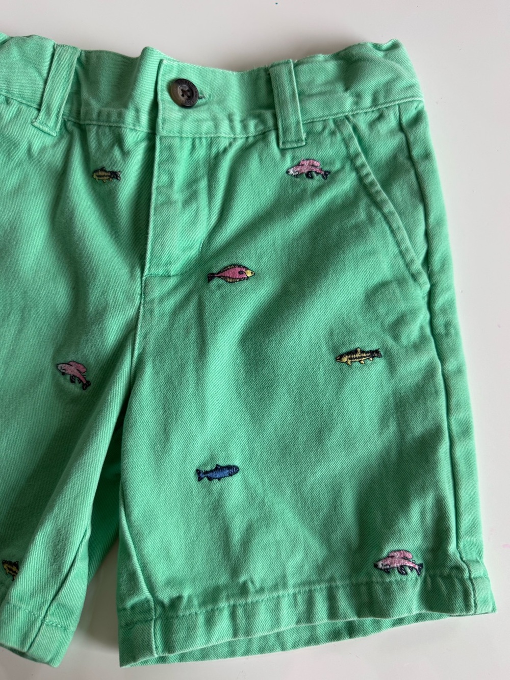Janie and Jack 🐠 Embroidered Fish Shorts